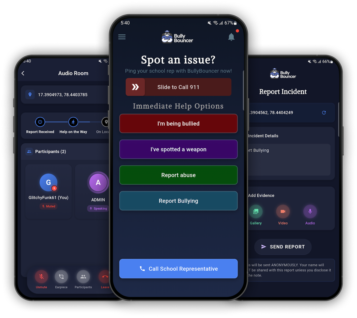Bully Bouncer App Preview